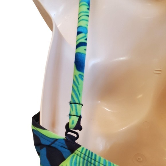 Speedo Women's One Piece Swimsuit Sz 12 Navy Tropical‎ Print - Picture 6 of 8